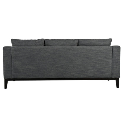 80.5 Polyester 3-Seater Sofa,Solid Wood Trim - Premium Comfort for Living Room or Study