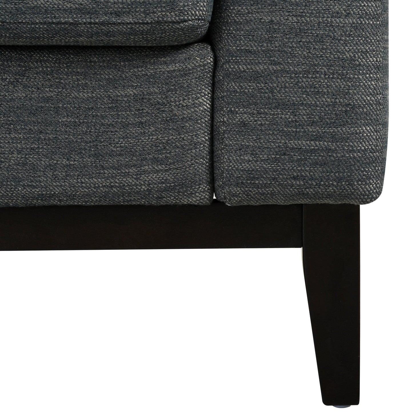 80.5 Polyester 3-Seater Sofa,Solid Wood Trim - Premium Comfort for Living Room or Study