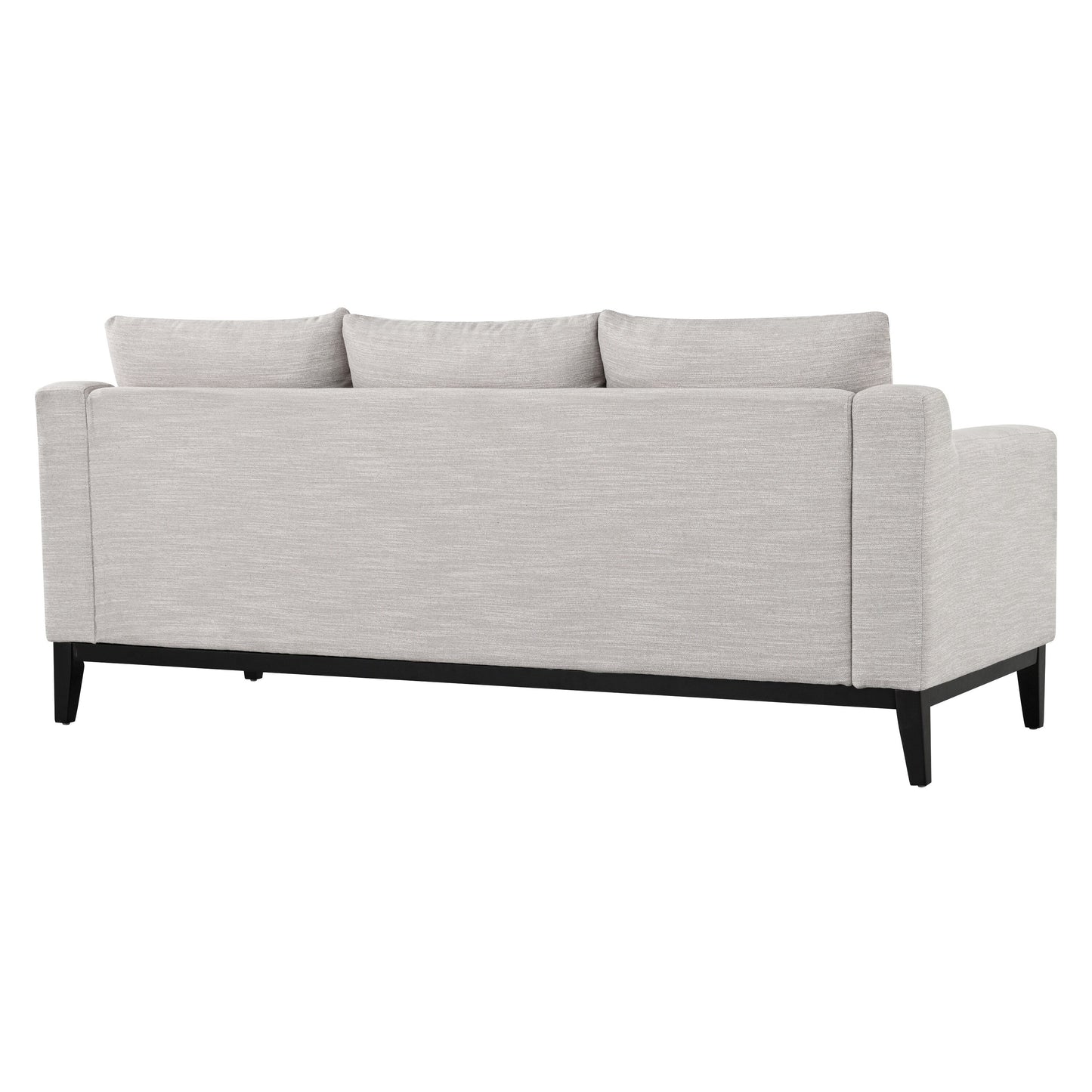 80.5 Polyester 3-Seater Sofa,Solid Wood Trim - Premium Comfort for Living Room or Study