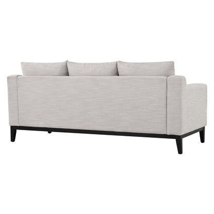 80.5 Polyester 3-Seater Sofa,Solid Wood Trim - Premium Comfort for Living Room or Study