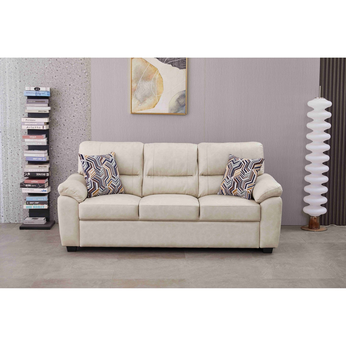80.5'' Wide Faux Leather Sofa
