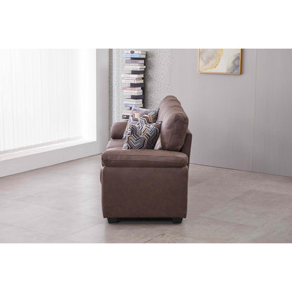 80.5'' Wide Faux Leather Sofa