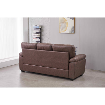80.5'' Wide Faux Leather Sofa