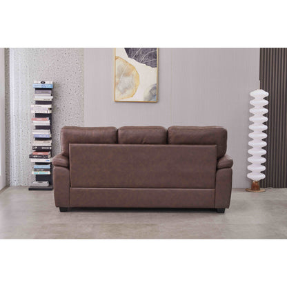 80.5'' Wide Faux Leather Sofa