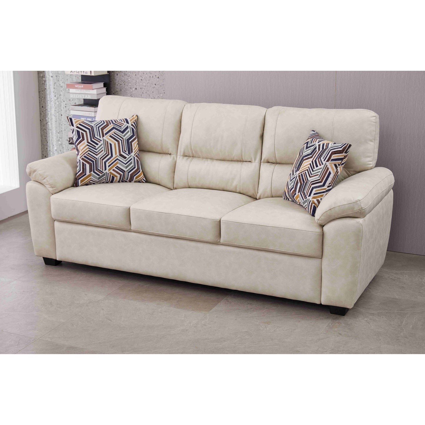 80.5'' Wide Faux Leather Sofa