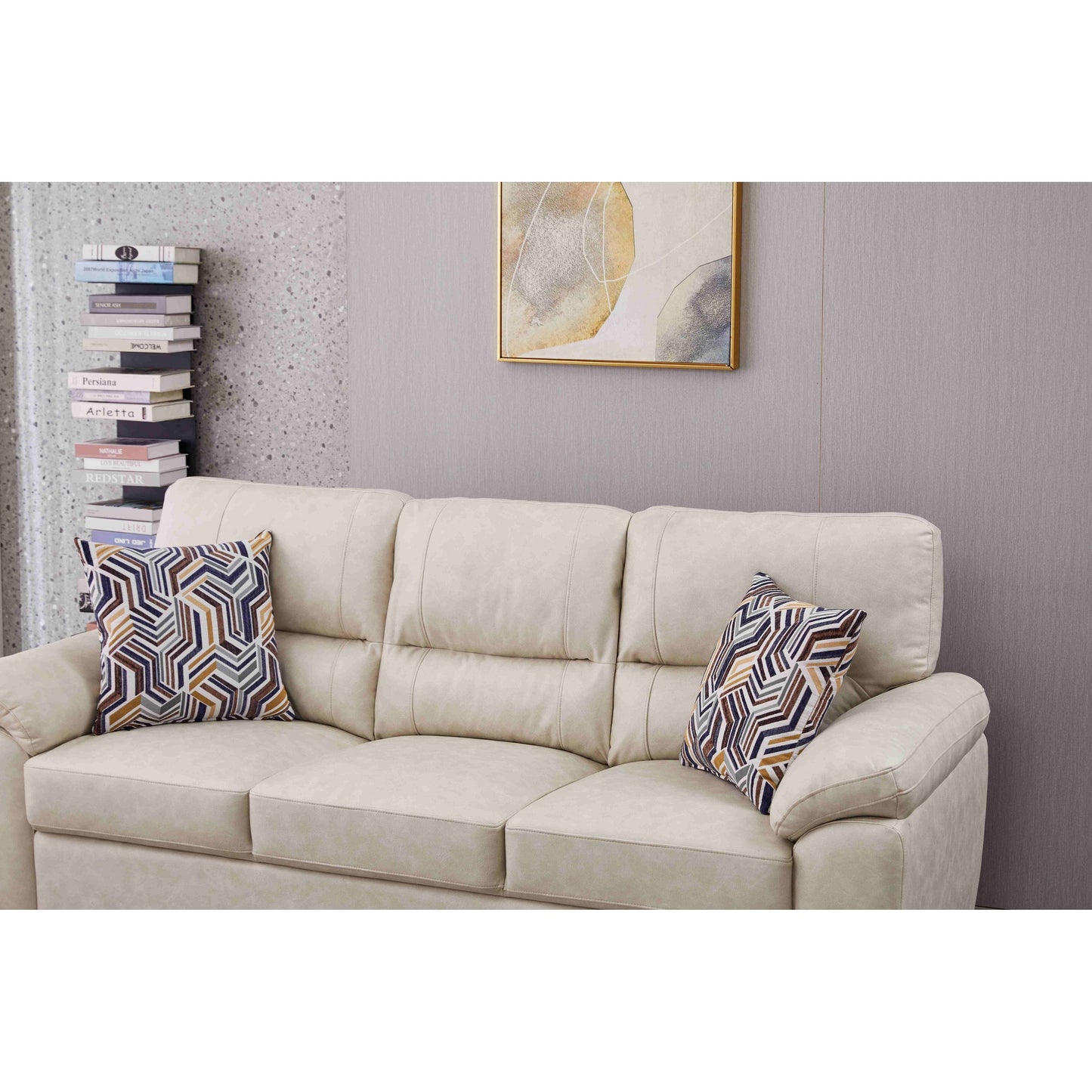 80.5'' Wide Faux Leather Sofa