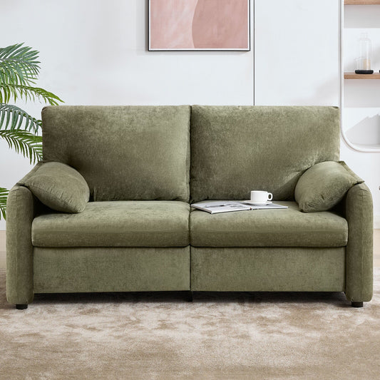 800LBS Down Filled Sofas, 60 inch Minimalist Sofa, with Multiple Colors in the Living Room and Bedroom