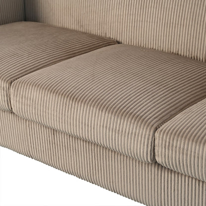 80 Solid Wood 3-Seater Sofa with 2 USB ports and two cup holders