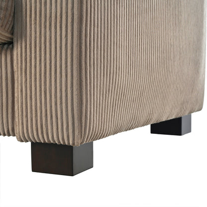 80 Solid Wood 3-Seater Sofa with 2 USB ports and two cup holders