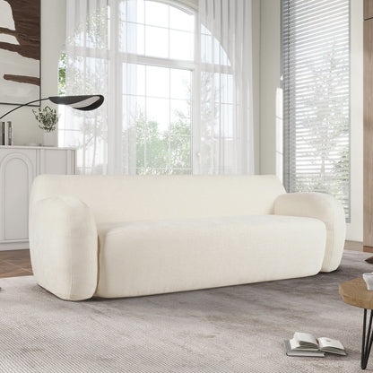 81.5 Minimalist Compression 3-seater Sofa with Large Seats and High-Density Foam Paddingfor Living Rooms