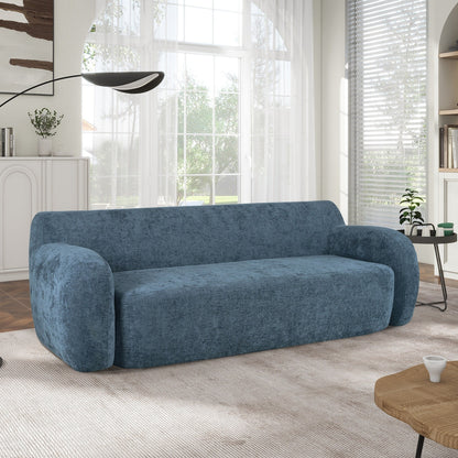 81.5 Minimalist Compression 3-seater Sofa with Large Seats and High-Density Foam Paddingfor Living Rooms