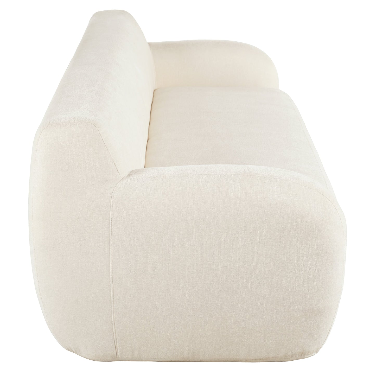 81.5 Minimalist Compression 3-seater Sofa with Large Seats and High-Density Foam Paddingfor Living Rooms
