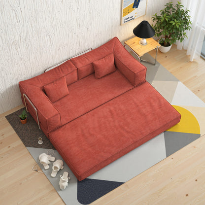 82 Inch Chenille Convertible Modular Sofa for Living Room