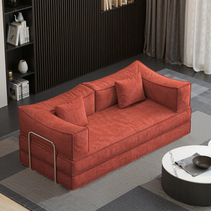 82 Inch Chenille Convertible Modular Sofa for Living Room