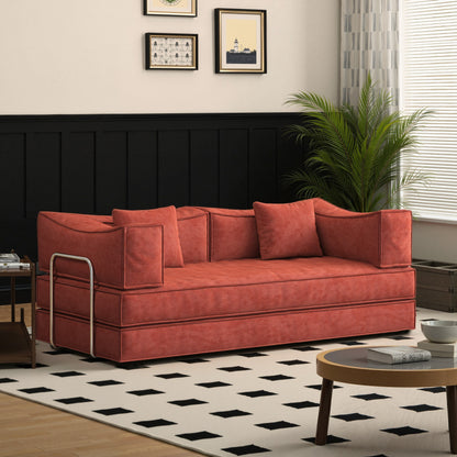 82 Inch Chenille Convertible Modular Sofa for Living Room