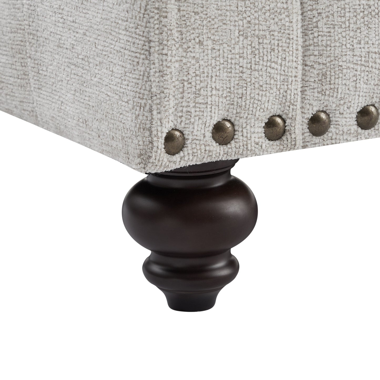 82 Modern 2 Seater Upholstered Sofa Couch with 2 Pillow,Nailhead Trim, Armrests and High Elastic Sponge Cushions