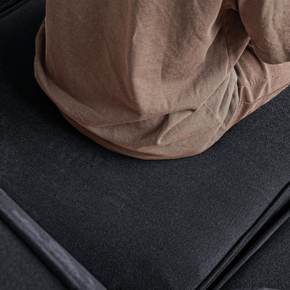 82 Modern Upholstered Loveseat Sofa Modular Sofa Corduroy Fabric Couch with Movable Fabric Cover & 2 Pillows
