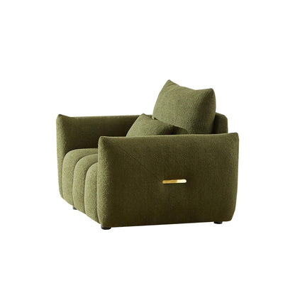 82'' Fabric 3-Seater Sofa with Plush Back Pillows, Solid Wood Frame, and Comfortable Foam Cushions
