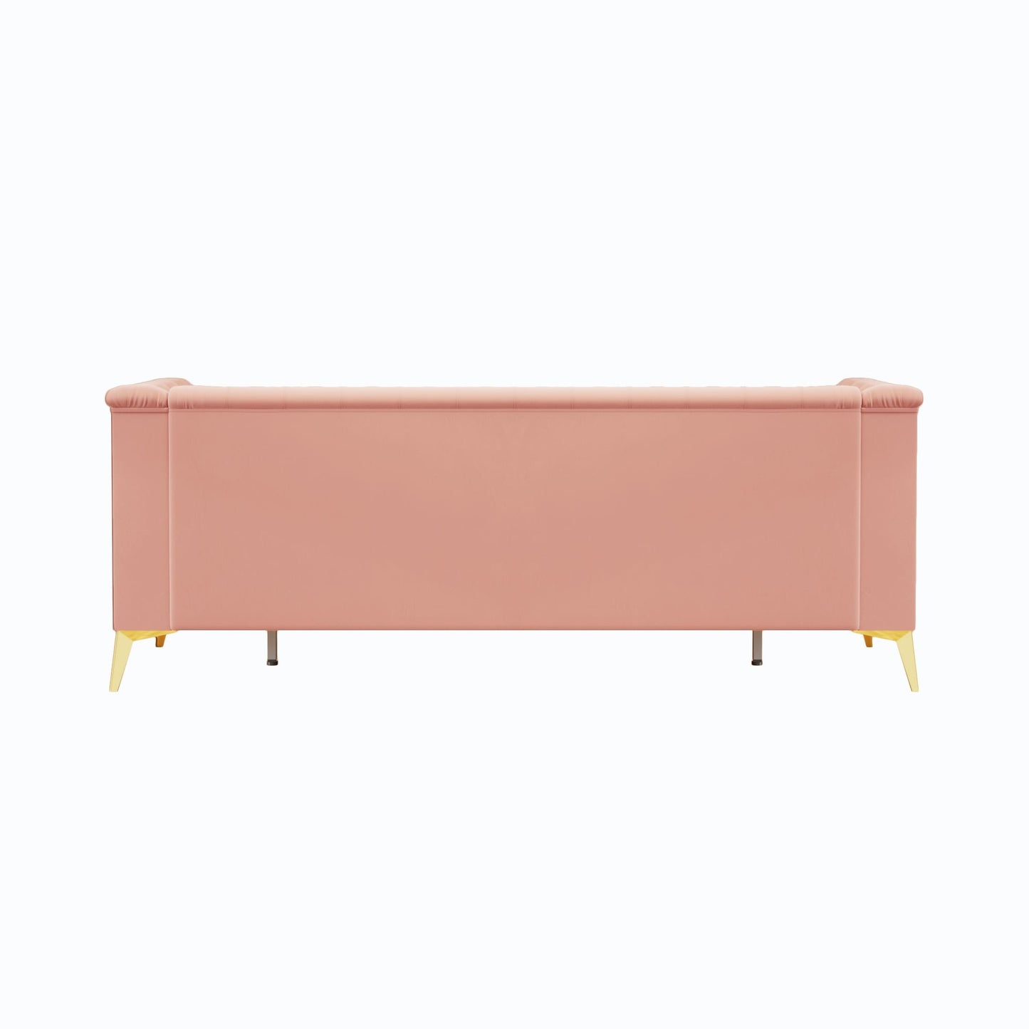 82'' Modern Velvet 3-Seater Couch with Tufted Design and Gold Metal Legs