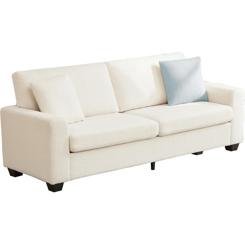 83 Inch Modern 3 Seater Sofa with Deep Seats, Comfortable Cloud Couch for Living Room