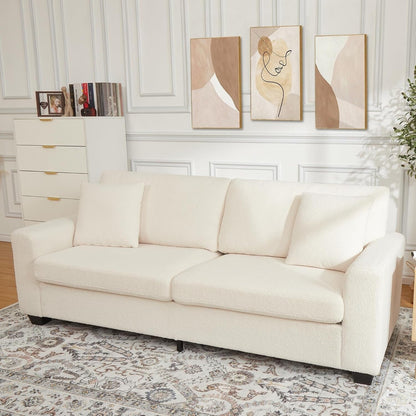 83 Inch Modern 3 Seater Sofa with Deep Seats, Comfortable Cloud Couch for Living Room