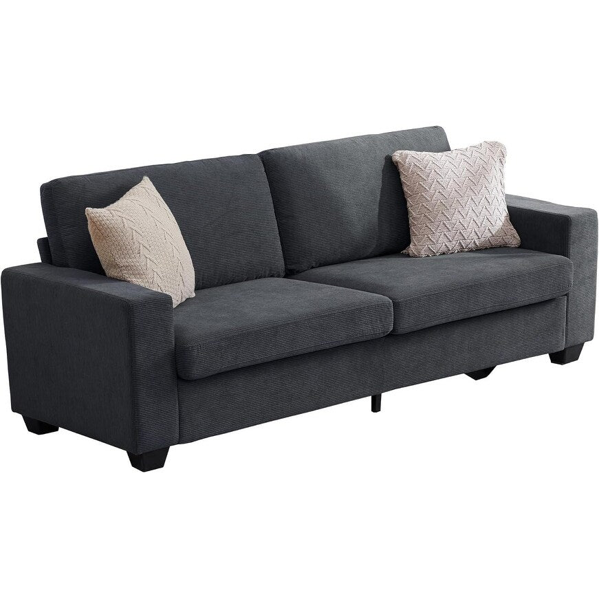83 Inch Modern 3 Seater Sofa with Deep Seats, Comfortable Cloud Couch for Living Room