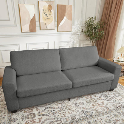 83 Inch Modern 3 Seater Sofa with Deep Seats, Comfortable Cloud Couch for Living Room