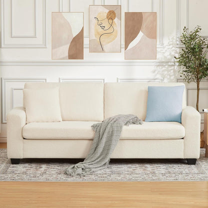 83 Inch Modern 3 Seater Sofa with Deep Seats, Comfortable Cloud Couch for Living Room