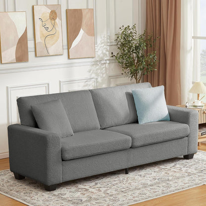 83 Inch Modern 3 Seater Sofa with Deep Seats, Comfortable Cloud Couch for Living Room