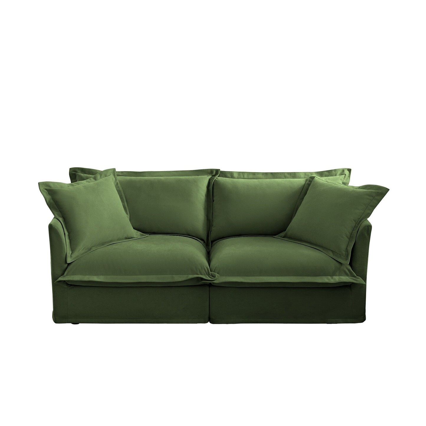 83.4 Chenille Modular 3-Seat Sofa with Removable Washable Covers, 300lb Capacity