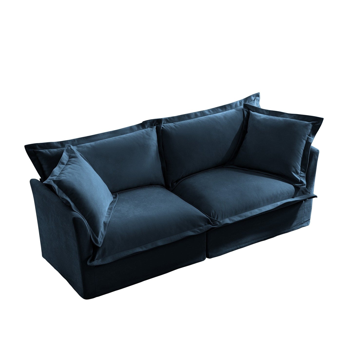 83.4 Chenille Modular 3-Seat Sofa with Removable Washable Covers, 300lb Capacity