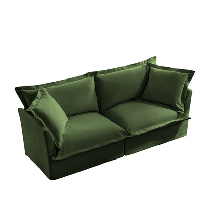 83.4 Chenille Modular 3-Seat Sofa with Removable Washable Covers, 300lb Capacity