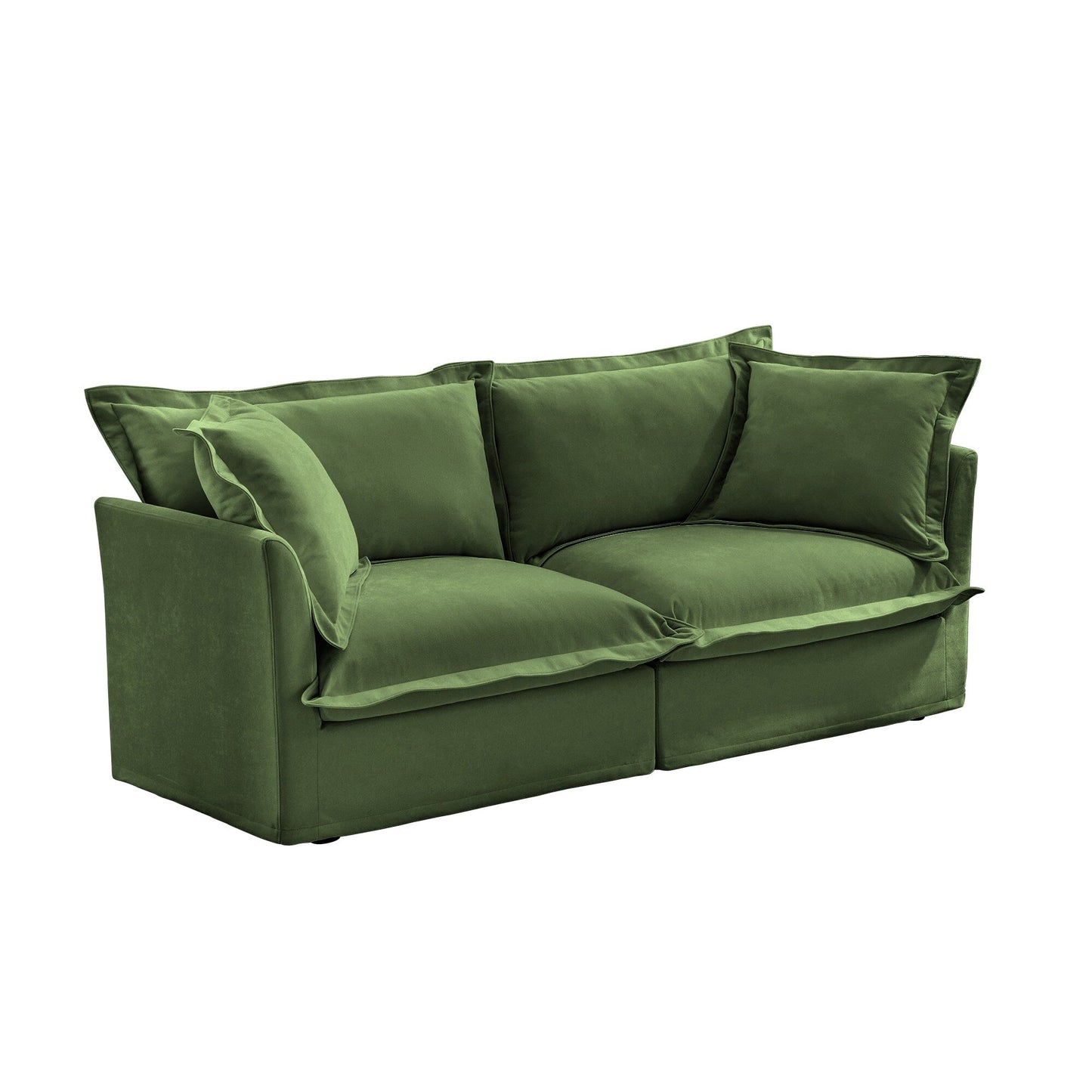 83.4 Chenille Modular 3-Seat Sofa with Removable Washable Covers, 300lb Capacity