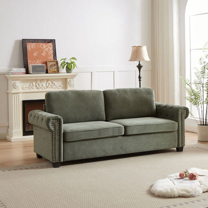 83.8 Convertible 2-in-1 Pullout Polyester Sleeper Sofa Bed
