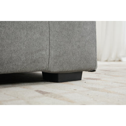 83Fabric 3-Seater Sofa - Plush Double-Cushioned Comfort for Modern Living Rooms