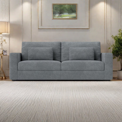 83Fabric 3-Seater Sofa - Plush Double-Cushioned Comfort for Modern Living Rooms