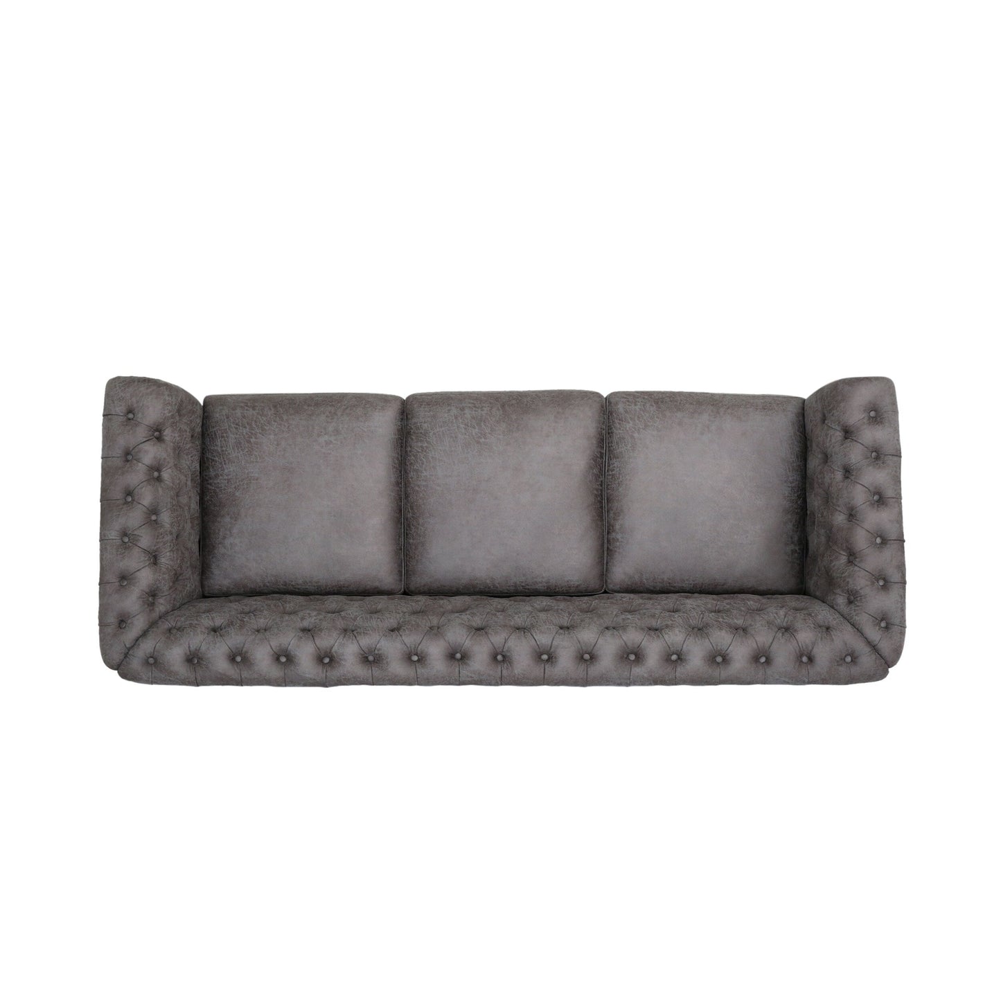 84.5'' Velvet 3-Seater Sofa with Soft Fabric, Generous Seating, and Lightweight Structure