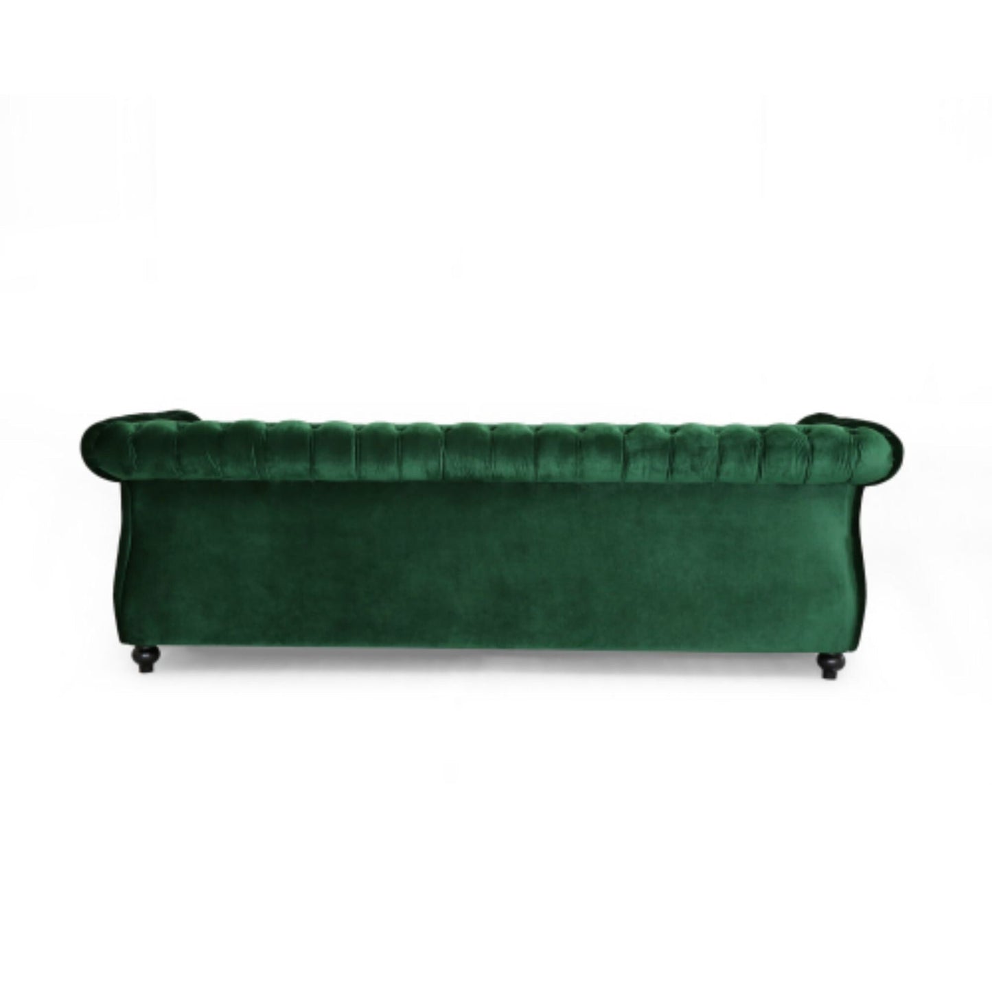 84.5'' Velvet 3-Seater Sofa with Soft Fabric, Generous Seating, and Lightweight Structure