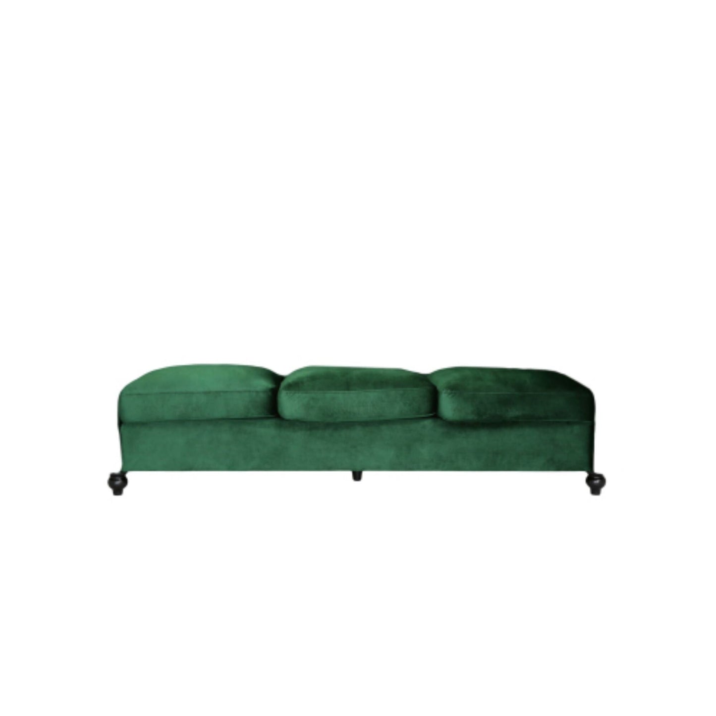 84.5'' Velvet 3-Seater Sofa with Soft Fabric, Generous Seating, and Lightweight Structure