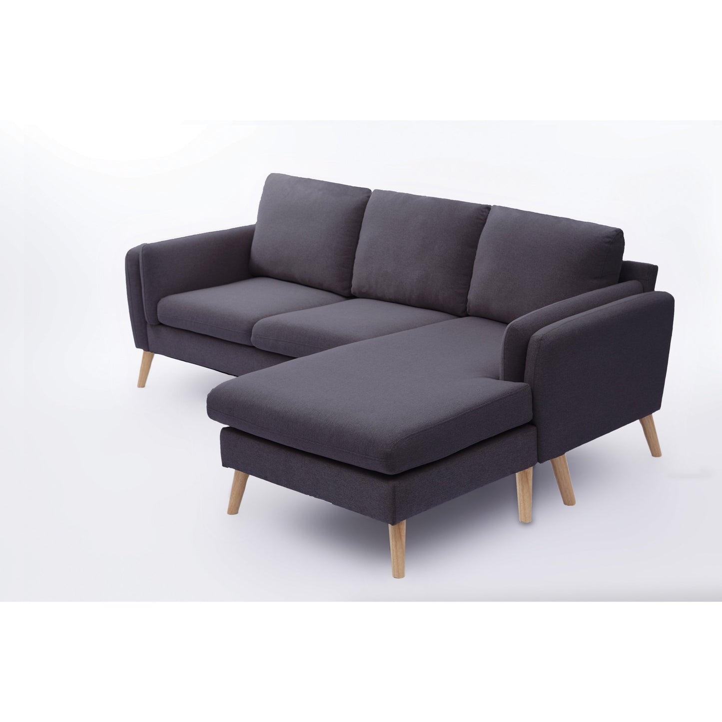 84.6'' Linen L-Shaped Sofa with Reversible Chaise