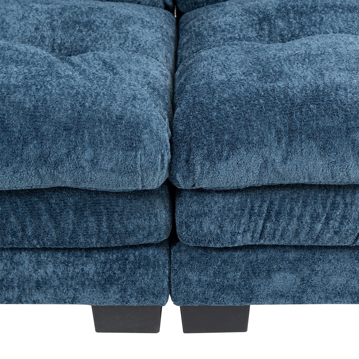 84 Upholstered 3-Seater Sofa with Dual-Layer Memory Foam Cushioning, and Complimentary Comfort Pillows
