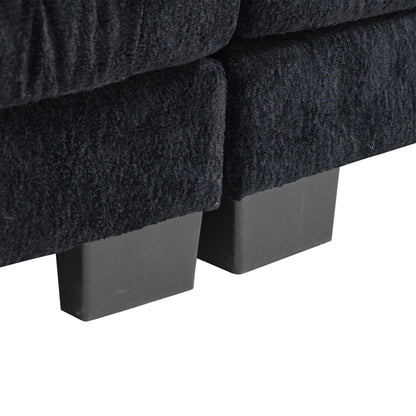84 Upholstered 3-Seater Sofa with Dual-Layer Memory Foam Cushioning, and Complimentary Comfort Pillows