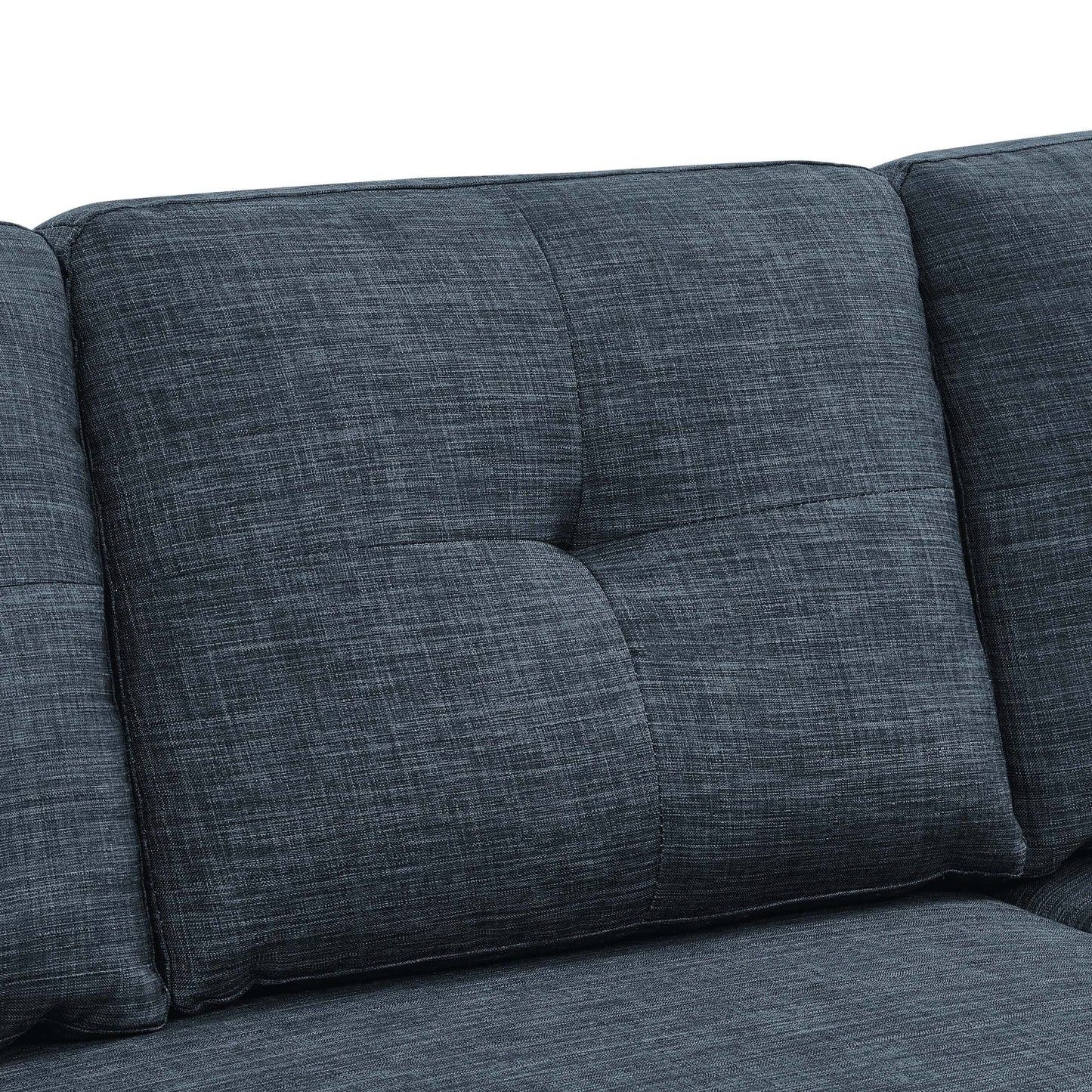 85.5'' Upholstered Sleeper Sofa,Storage is available under the chaise seat,blends contemporary appeal with simple sophistication