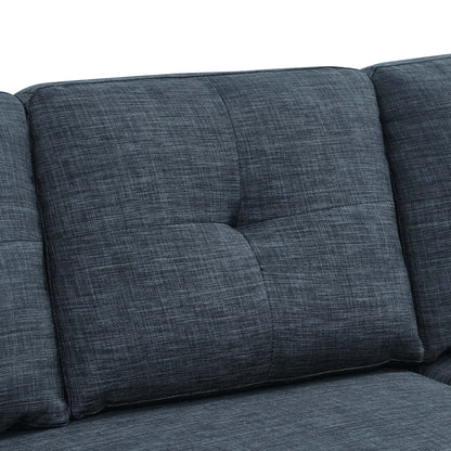 85.5'' Upholstered Sleeper Sofa,Storage is available under the chaise seat,blends contemporary appeal with simple sophistication