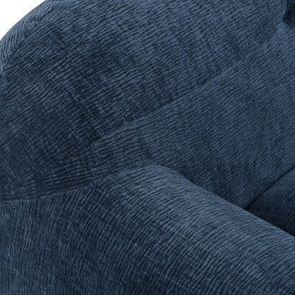 85.8 Inch Wide Chenille Fabric 3-Seater Sofa with Tufted Style