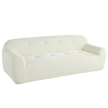 85.8Wide Chenille Fabric 3-Seater Sofa, Full Sponge Compression Design,With Powder-Free Foam,Pocket Spring For Extra Comfort