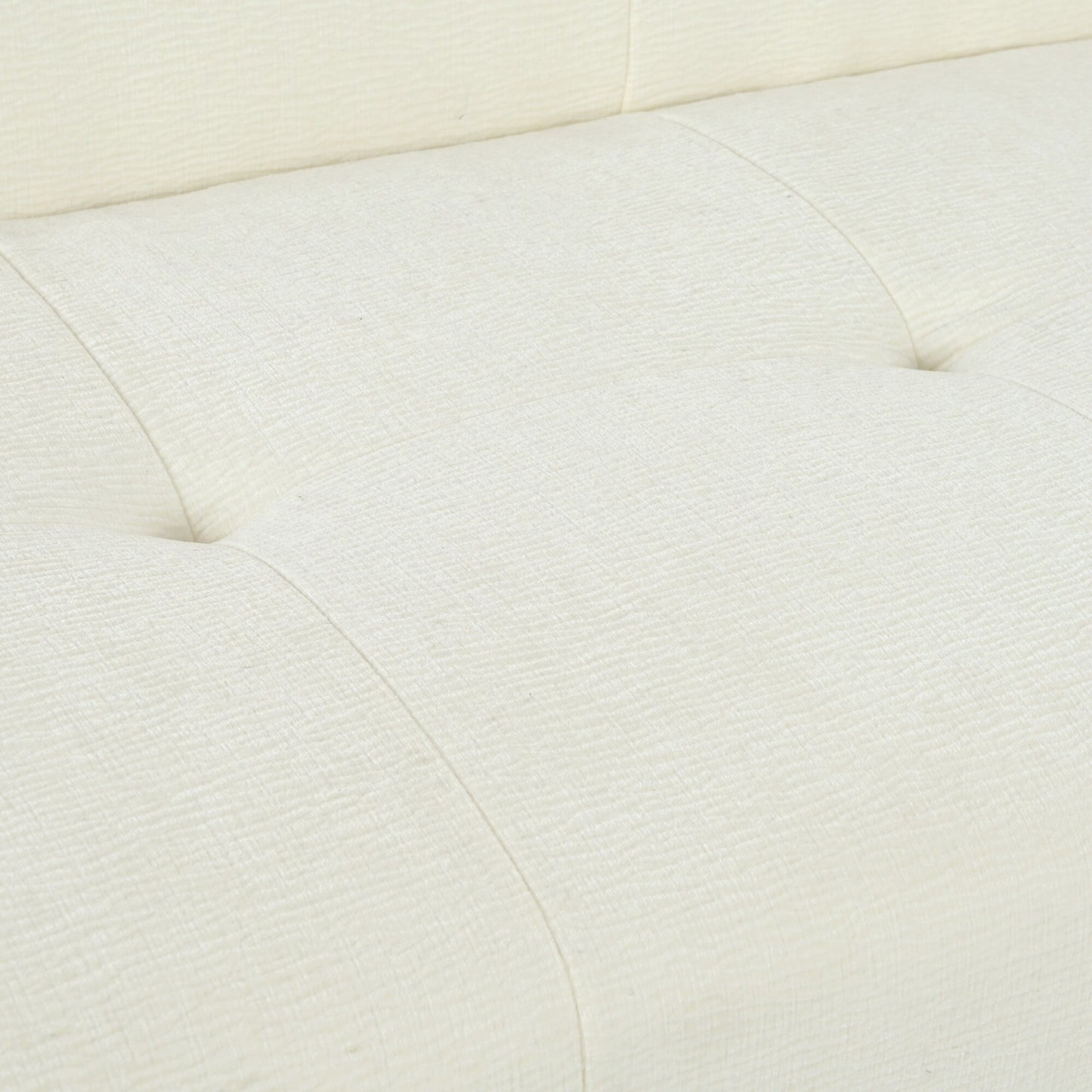 85.8Wide Chenille Fabric 3-Seater Sofa, Full Sponge Compression Design,With Powder-Free Foam,Pocket Spring For Extra Comfort