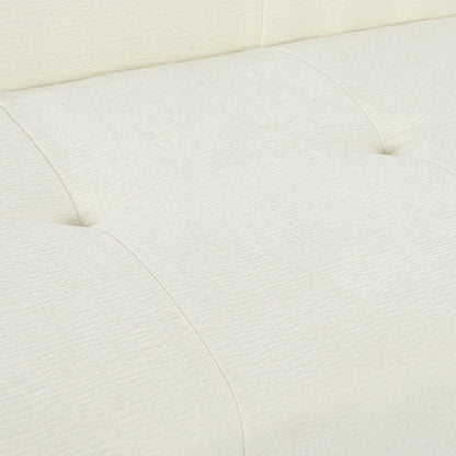 85.8Wide Chenille Fabric 3-Seater Sofa, Full Sponge Compression Design,With Powder-Free Foam,Pocket Spring For Extra Comfort