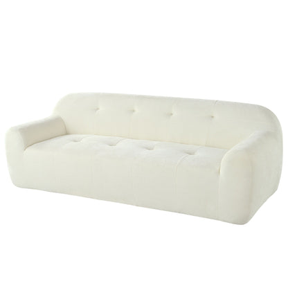 85.8Wide Chenille Fabric 3-Seater Sofa, Full Sponge Compression Design,With Powder-Free Foam,Pocket Spring For Extra Comfort