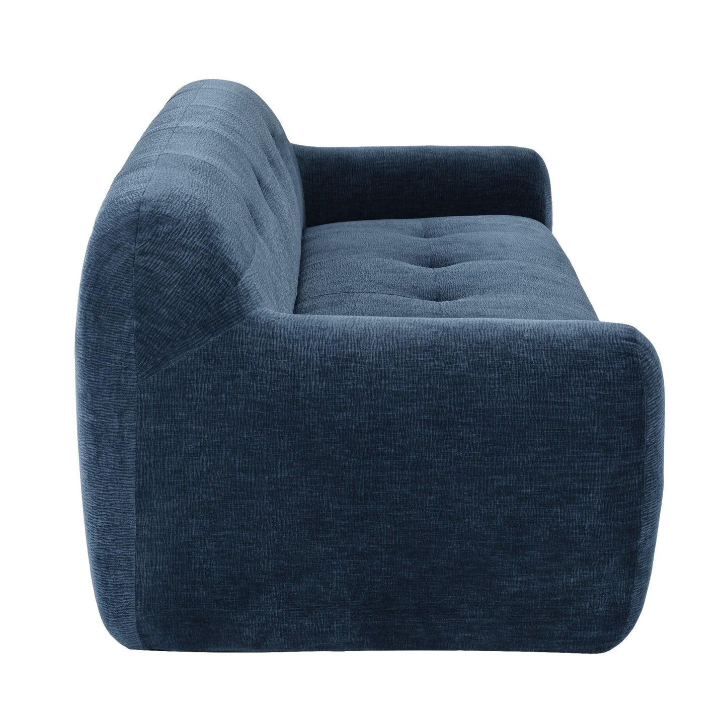 85.8Wide Chenille Fabric 3-Seater Sofa, Full Sponge Compression Design,With Powder-Free Foam,Pocket Spring For Extra Comfort